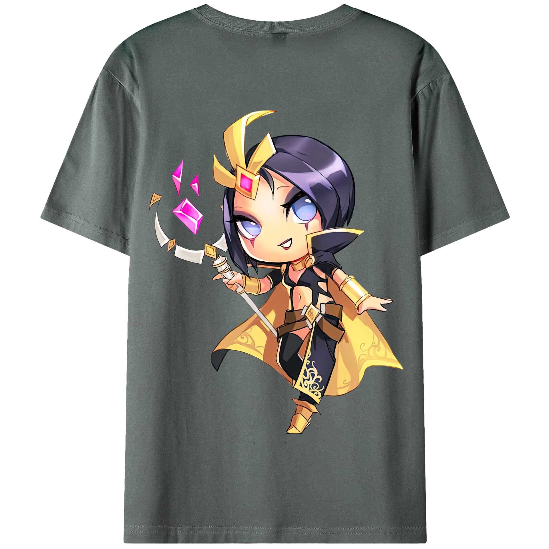 リーグ・オブ・レジェンド League of Legends LOL 綿100％半袖Tシャツ（背面プリント）